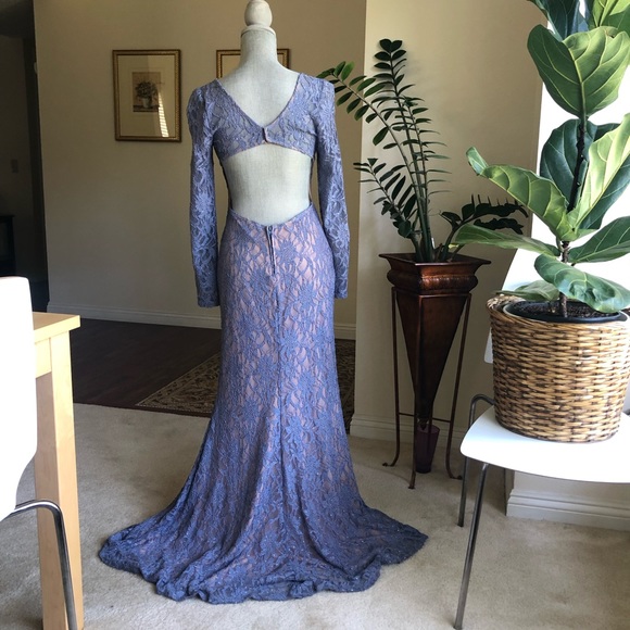 Windsor Periwinkle Blue Evening Gown - Picture 2 of 5